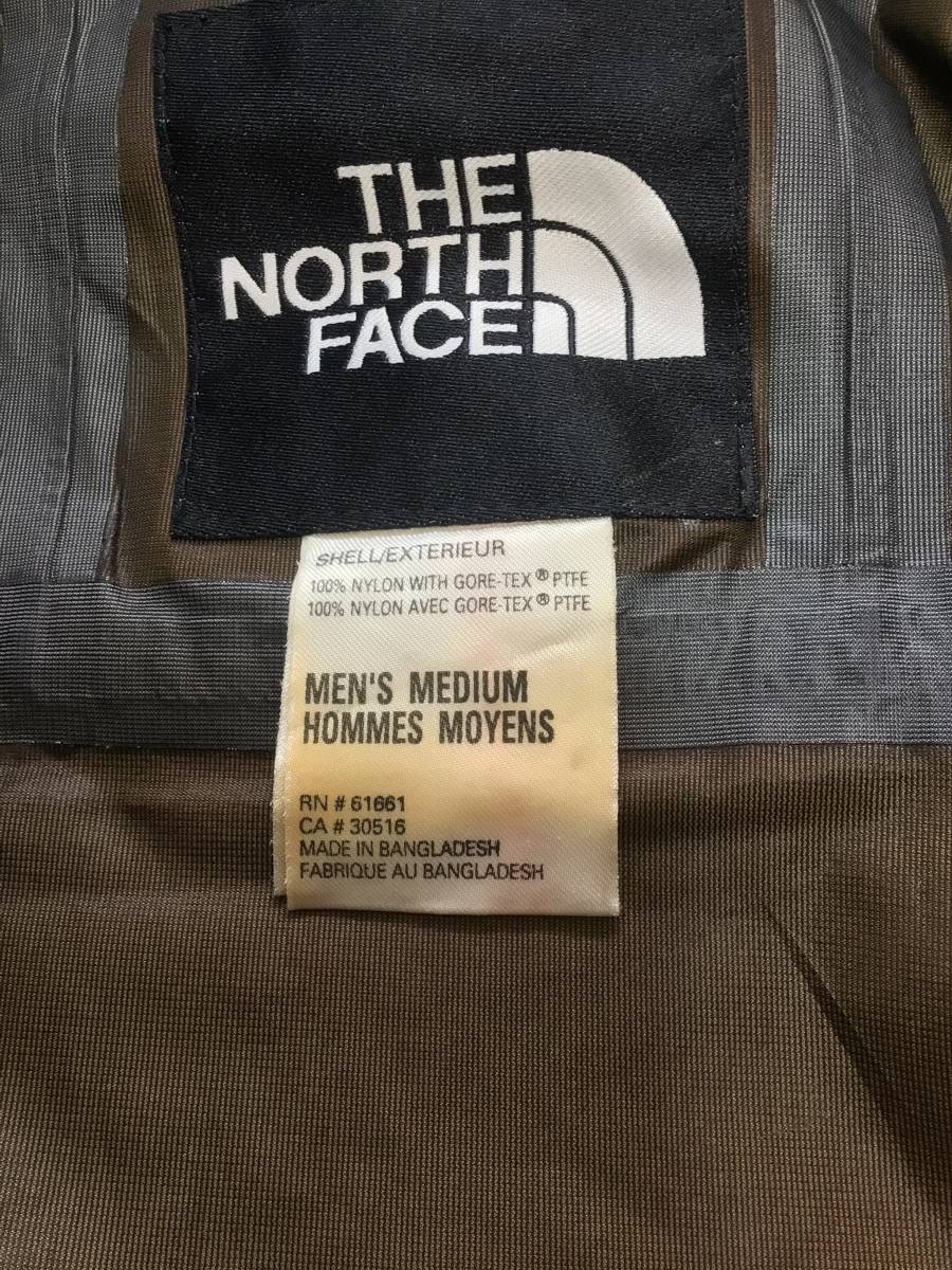 THE NORTH FACE ノースフェイス ゴアテックス製 マウンテンパーカ HOMMES MOYENS メンズMサイズ カラー/レッド 中古品_画像9