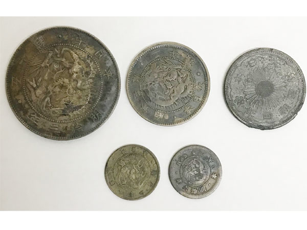 古銭　銀貨　明治48年　1圓　5枚