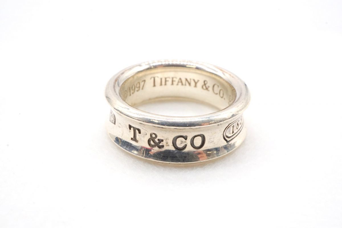 即日出荷可】Tiffany& Co. ナローリング 1837 16号-