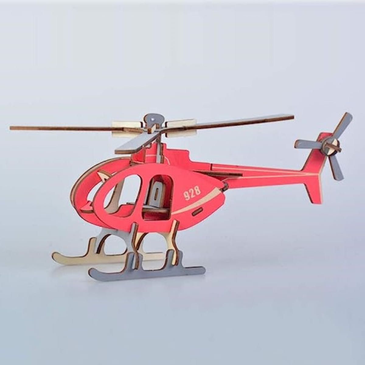 3D木製パズル ヘリコプターモデルヘ ジグソーパズル教育玩具DIY 手先練習 攻撃ヘリ アメリカ海兵隊 ヒューイ シーキング