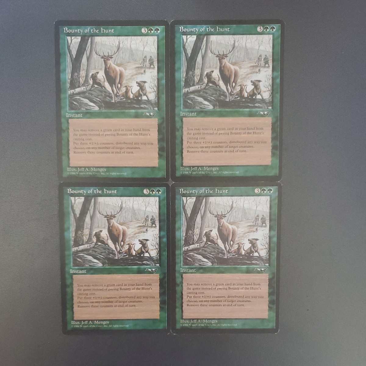 MTG Bounty of the Hunt ALL 4枚セット_画像1