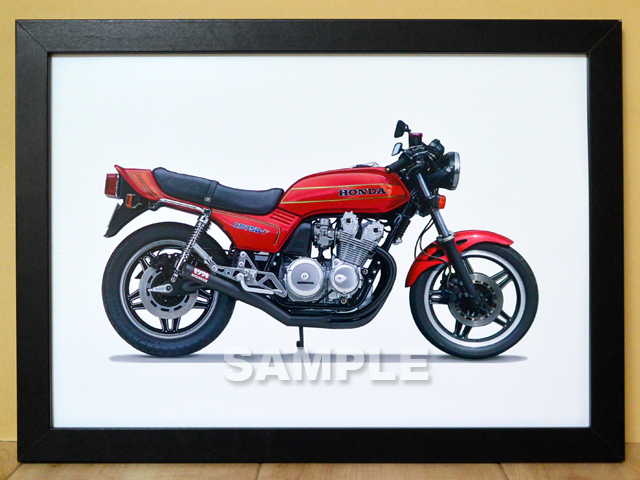 即決送料無料 CB750F 赤/黒 バイクグラフィック 額付き 即決送料無料 CB750F 赤/黒 バイクグラフィック 額付き