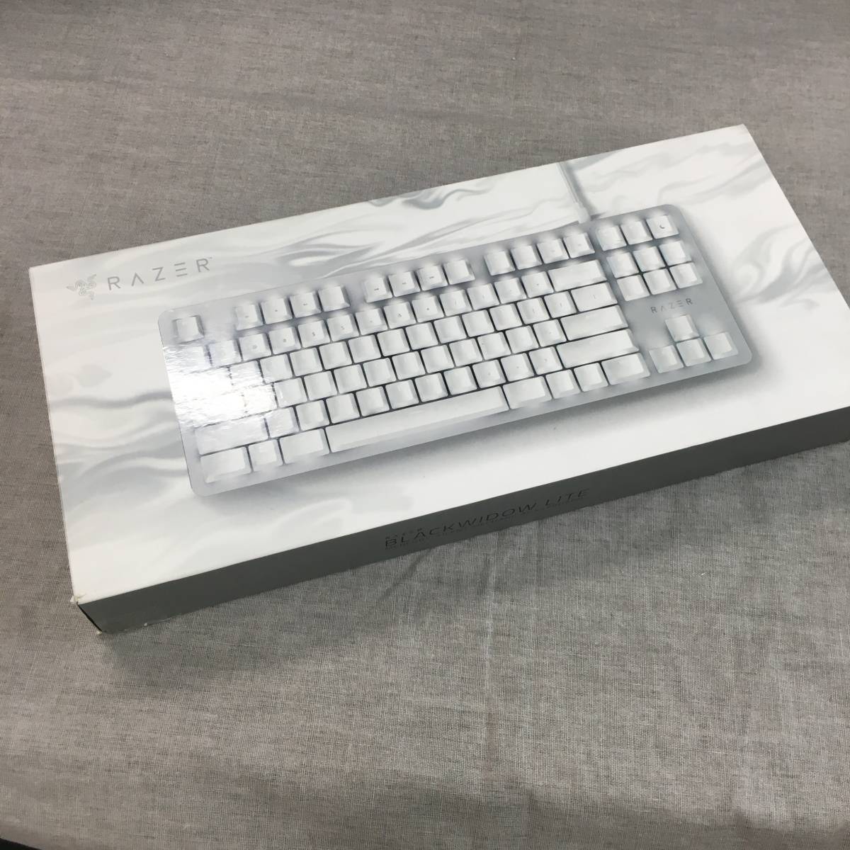 現状品 Razer キーボード BlackWidow Lite Mercury White メカニカル