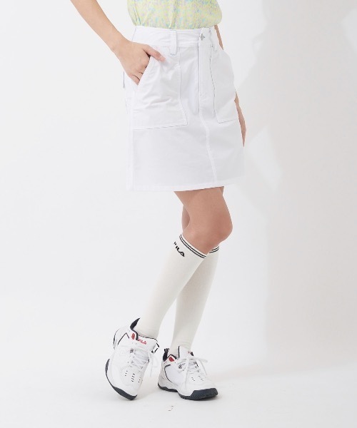 B品★KFA40★春夏★FILA GOLF★フィラゴルフ★吸汗速乾 撥水台形スカート★M/WT_画像7