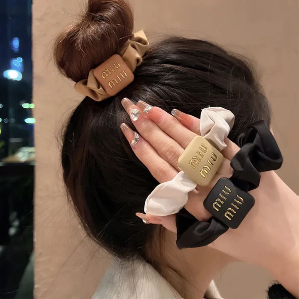 限定値下げ ミュウミュウ miumiu ノベルティー ヘアゴム ヘアアレンジ