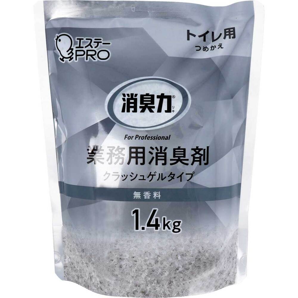 消臭力 業務用 クラッシュゲルタイプ トイレ用 詰替用 無香料 1.4kg_画像1