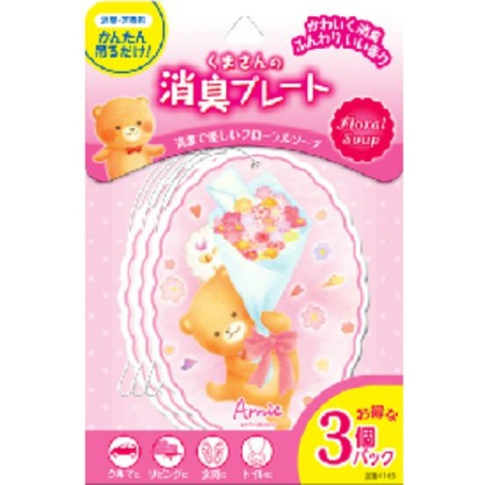 ku. san. дезодорация plate 3 шт упаковка цветочный мыло × 24 пункт 