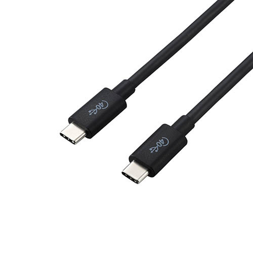 エレコム USB4ケーブル/C-Cタイプ/認証品/PD対応/40Gbps/0.8m/ブラック USB4-CC5P08BK