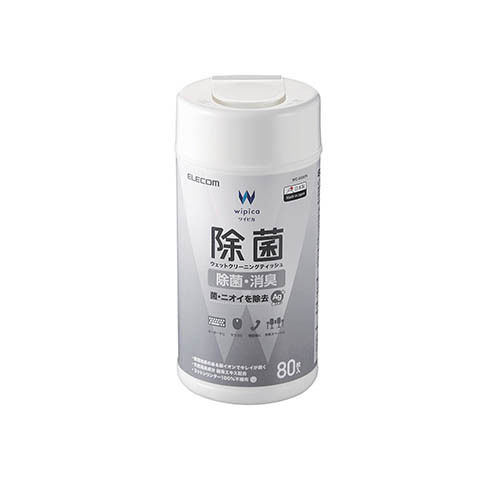  Elecom wet wipe / bacteria elimination / bottle /80 sheets WC-AG80N