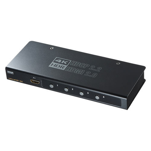 【 新品 】 サンワサプライ 4K・HDR・HDCP2.2対応HDMI切替器(4入力・1出力) SW-HDR41H その他