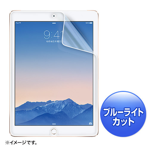 サンワサプライ　iPadAir2用ブルーライトカット液晶保護指紋反射防止フィルム　LCD-IPAD6BCAR_画像1