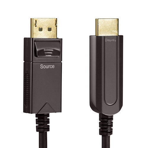 サンワサプライ DisplayPort-HDMI変換光ファイバーケーブル　10m KC-DPHDFB100_画像5