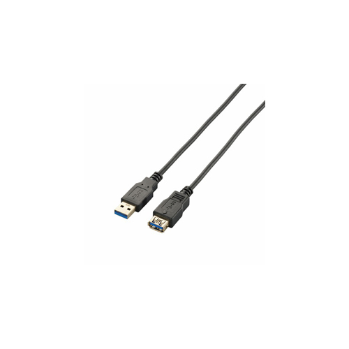 エレコム　極細USB3.0延長ケーブル(A-A)　USB3-EX10BK_画像1