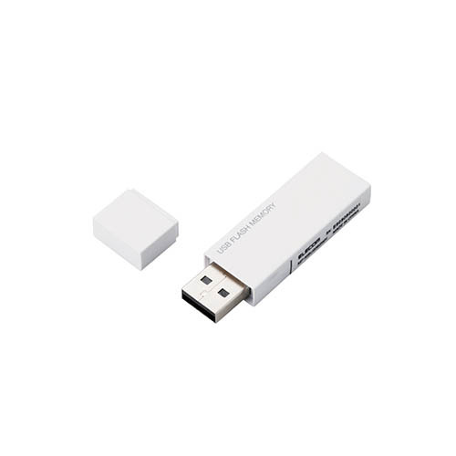 【5個セット】エレコム USBメモリー/USB2.0対応/セキュリティ機能対応/32GB/ホワイト MF-MSU2B32GWHX5_画像1