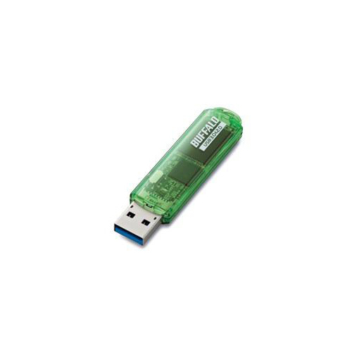 BUFFALO バッファロー バッファローツールズ対応USB3.0用USBメモリースタンダードモデル 32GB グリーンモデル RUF3-C32GA-GR_画像1