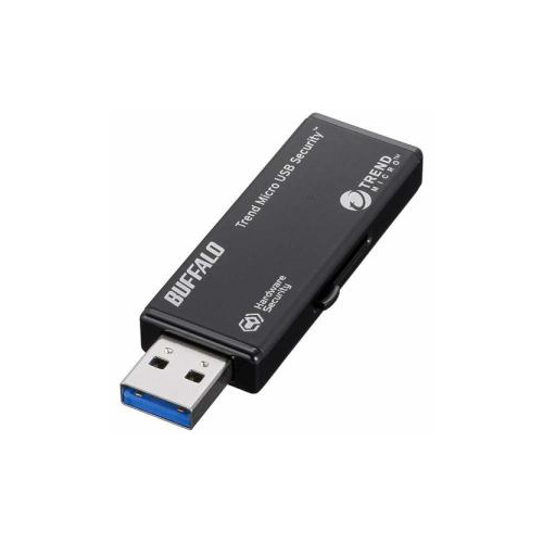 BUFFALO バッファロー USB3.0メモリ ウイルスチェックモデル 8GB・ブラック RUF3-HSL8GTV5