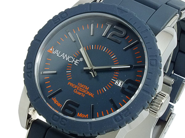 アバランチ AVALANCHE 腕時計 AV-1024-GYSIL グレー×シルバー シルバー