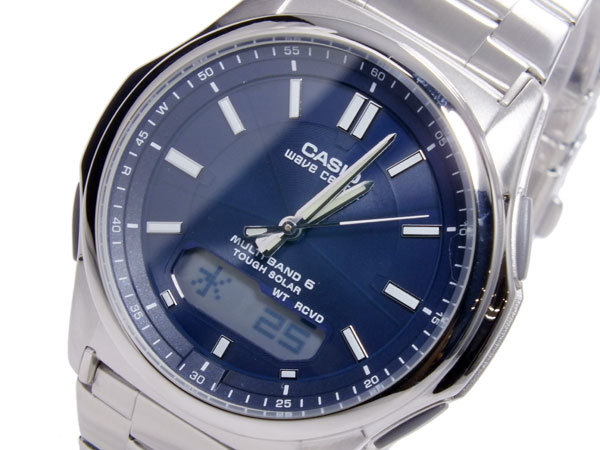 カシオ CASIO ウェーブセプター WAVE CEPTOR ソーラー メンズ 腕時計 WVA-M630D-2AJF ブルー