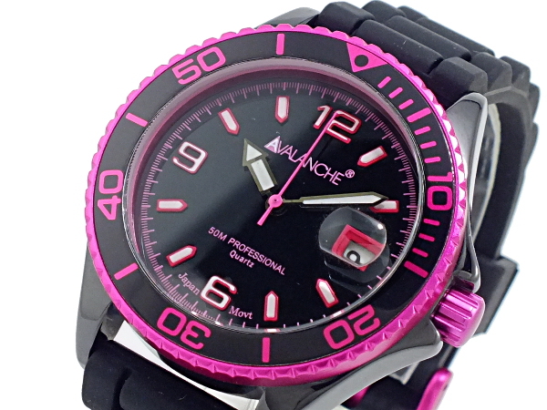 アバランチ AVALANCHE クオーツ 腕時計 AV-1017CER-PK ピンク ピンク