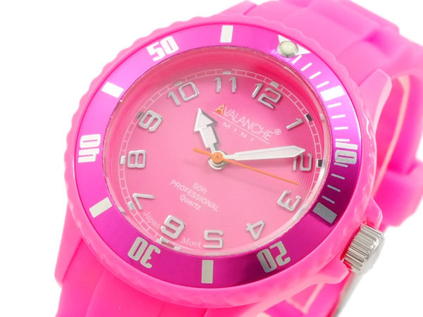 アバランチ AVALANCHE クオーツ 腕時計 AVM-1013S-PK ピンク ピンク