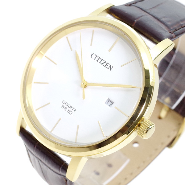 何でも揃う シチズン CITIZEN ブラウン ホワイト クォーツ BI5072-01A