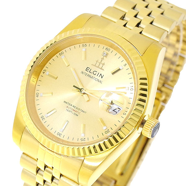 エルジン ELGIN 腕時計 メンズ FK1428G-G 自動巻き ゴールド 国内正規