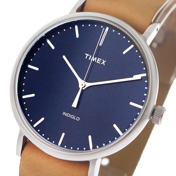 タイメックス TIMEX 腕時計 メンズ TWG016300 クォーツ ネイビー キャメル ネイビー_画像1