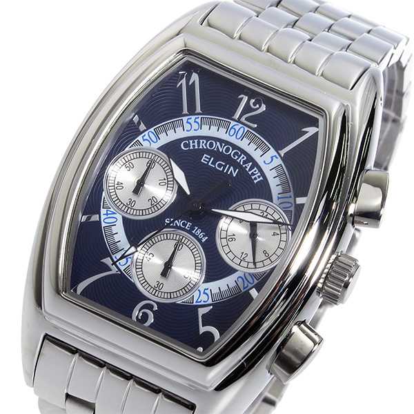高品質 エルジン ELGIN ダークブルー ダークブルー FK1403S-BＬ 腕時計