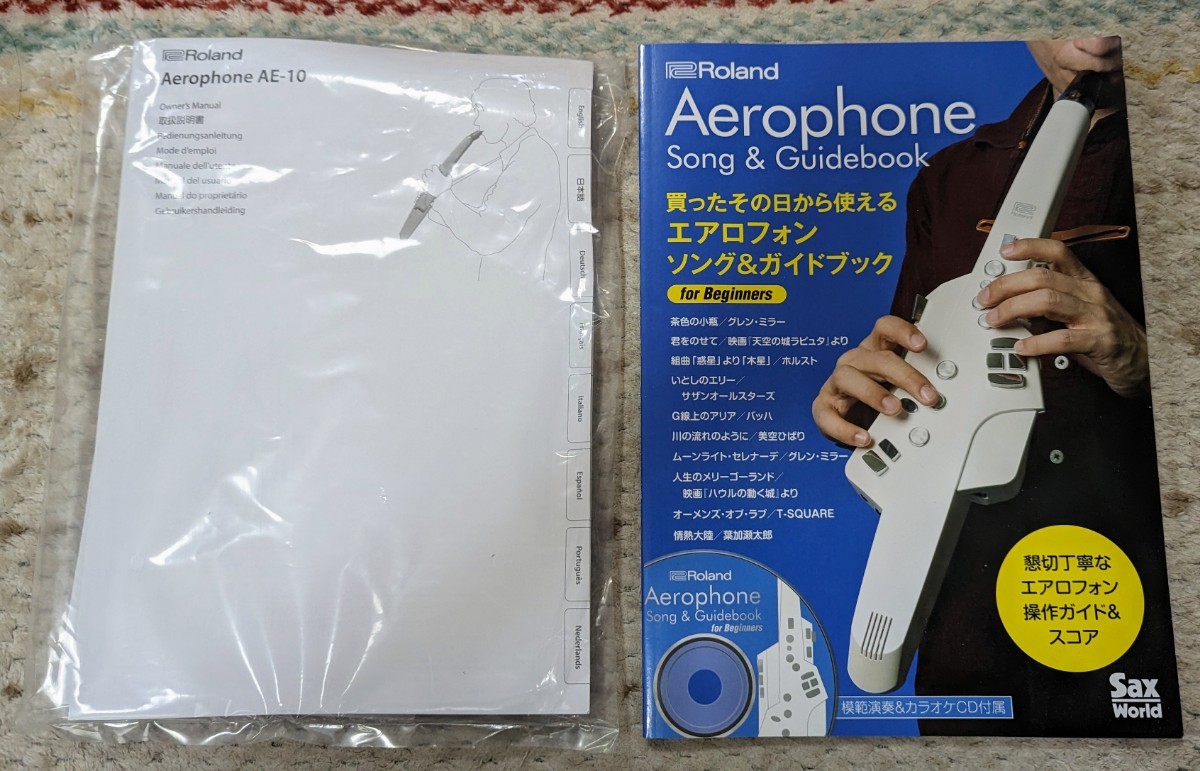 Roland ローランド AE-10 エアロフォン 教則本 新品マウスピース付き