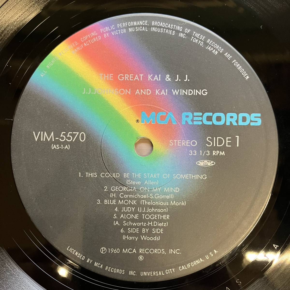 【レコード】THE GREAT KAI & J.J.「BRAND NEW SWINGING TOGETHER AGAIN」LP / VIM-5570（国内盤）【JAZZ】_画像4