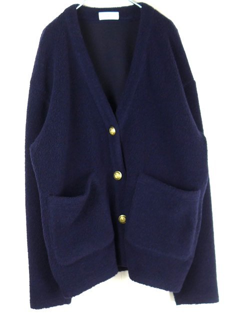 BRITISH WOOL ニットウール(厚手・美品)ネイビー ウール BRITISH WOOL ニットウール(厚手・美品)ネイビー ウール