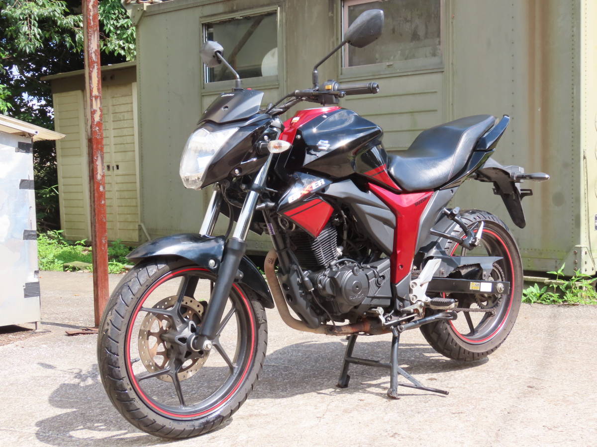 スズキ ジクサー150Fi NG4BG 黒赤 ノーマル車 業者価格にて陸送手配
