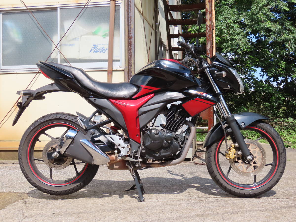 スズキ ジクサー150Fi NG4BG 黒赤 ノーマル車 業者価格にて陸送手配