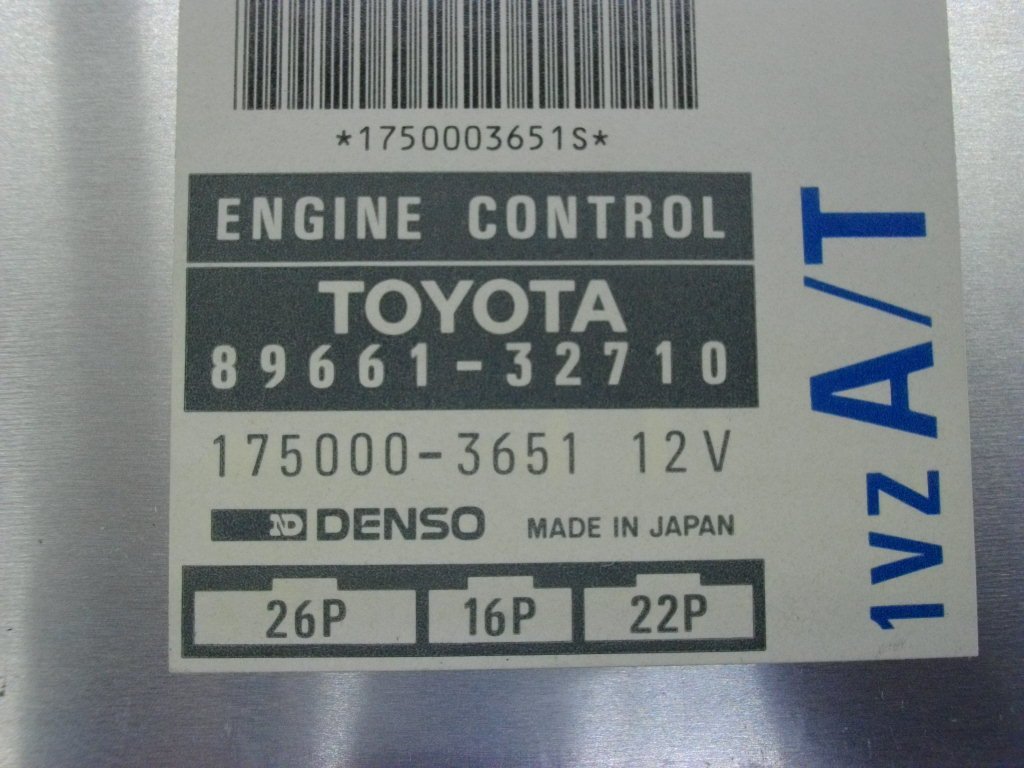 D[0718] Toyota VZV20 Camry prominent оригинальный? 1VZ A/T компьютер двигателя -89661-32710 175000-3651 текущее состояние товар 