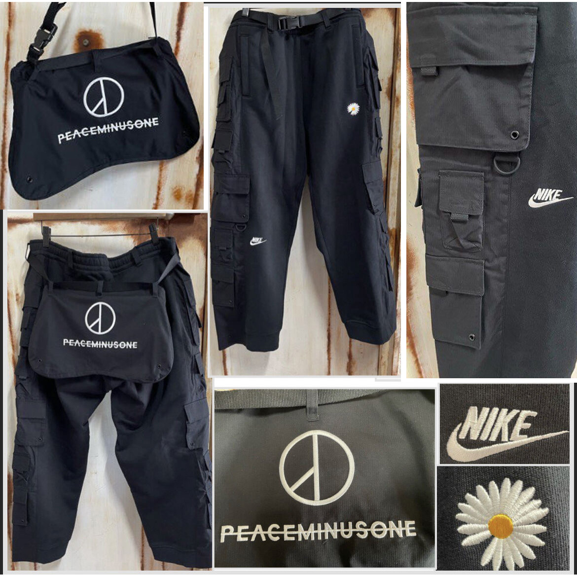 限定 新品 PEACEMINUSONE PMO x NIKE Wide Pants Black ナイキ ピース