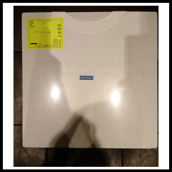新品★sacai サカイ レコード Tシャツ ホワイト 1サイズ