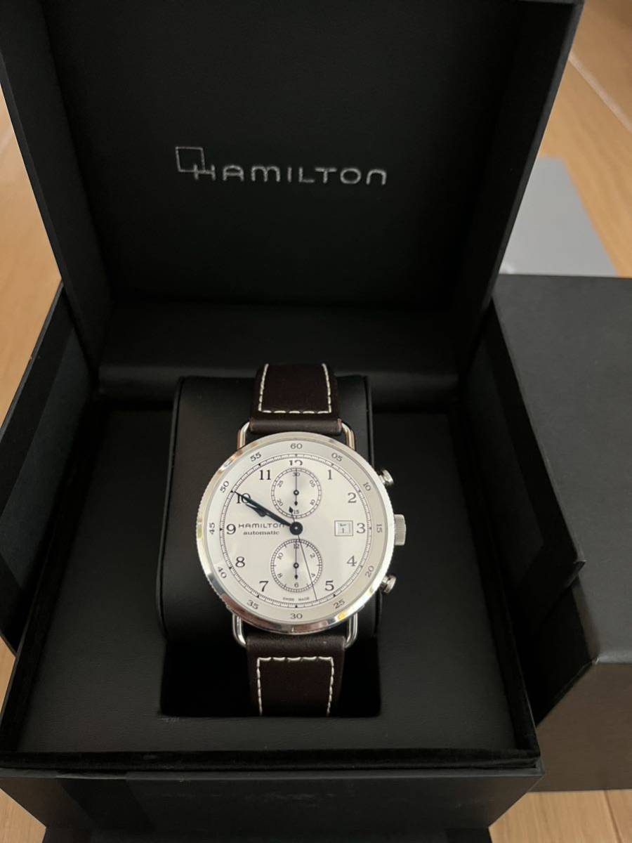 ハミルトン　メンズ　腕時計　自動巻き　革HAMILTON ブランド　期間限定価格　即決11万円_画像1