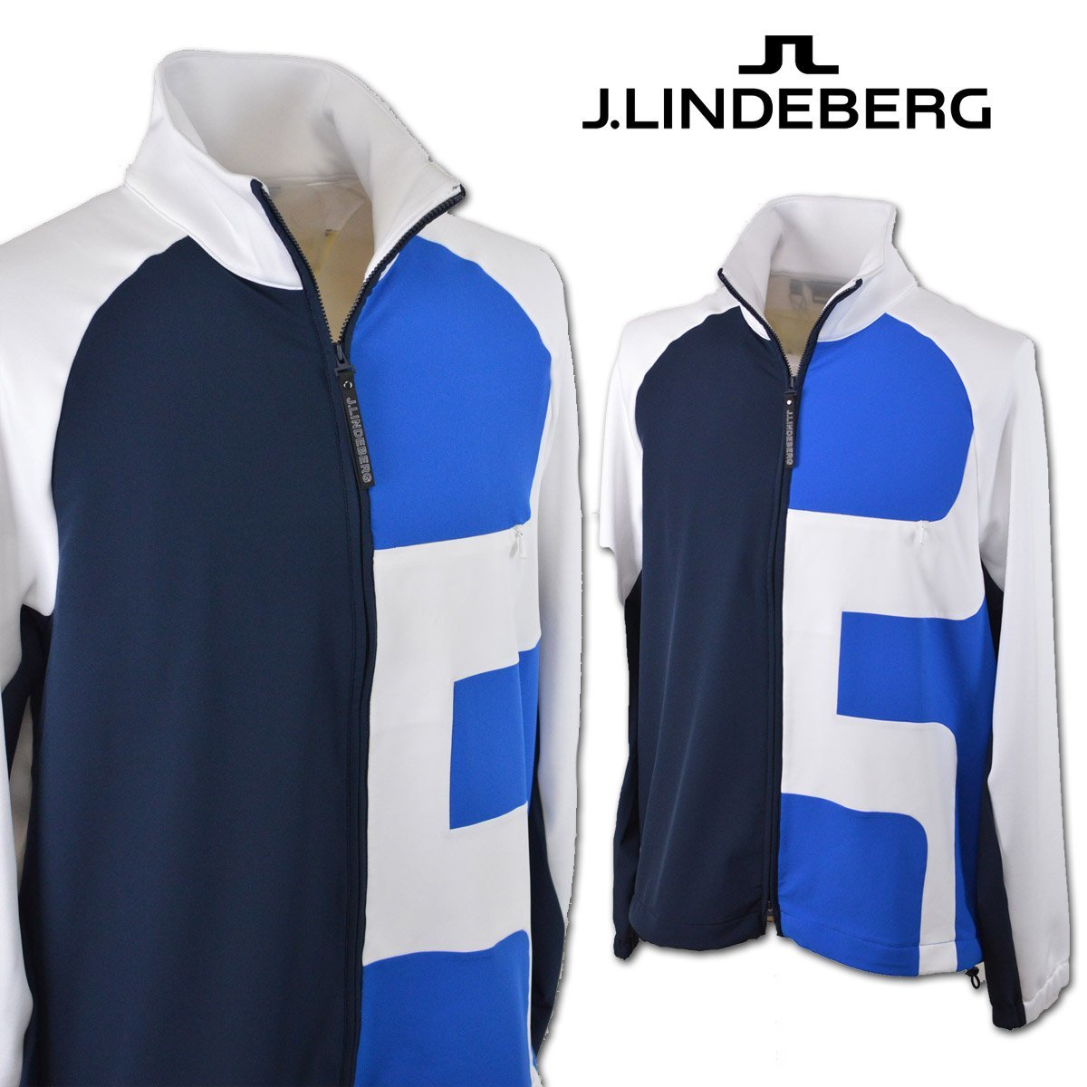 代引き人気 J.LINDEBERG 071-58315-04 46(M) 白 ブルゾン 30%OFF【J