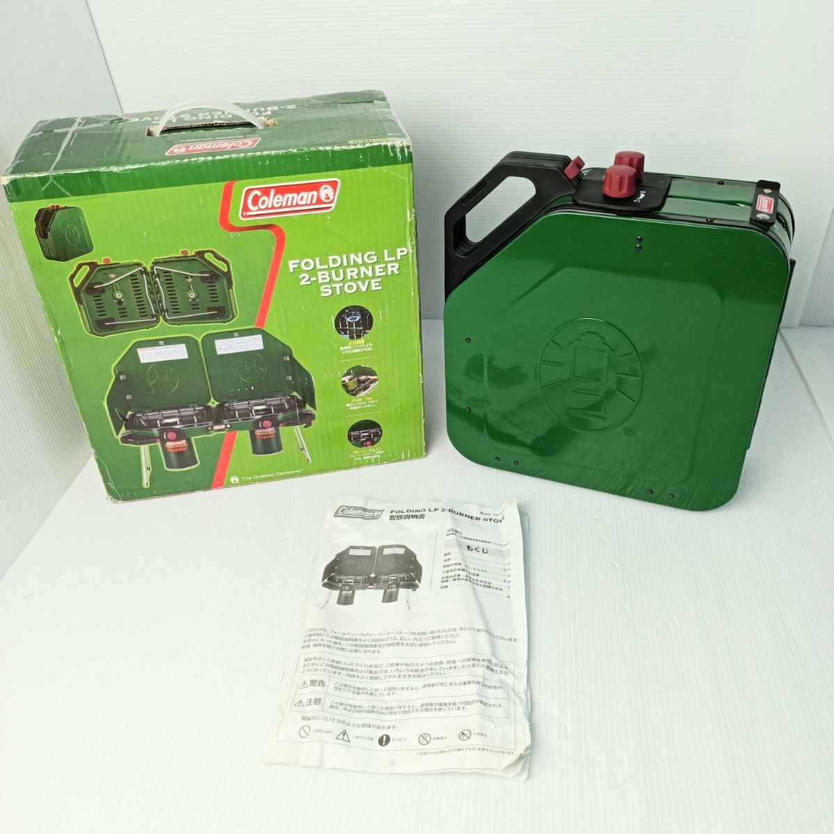 美品 Coleman コールマン フォールディングLPツーバーナーストーブ Model:170-6794