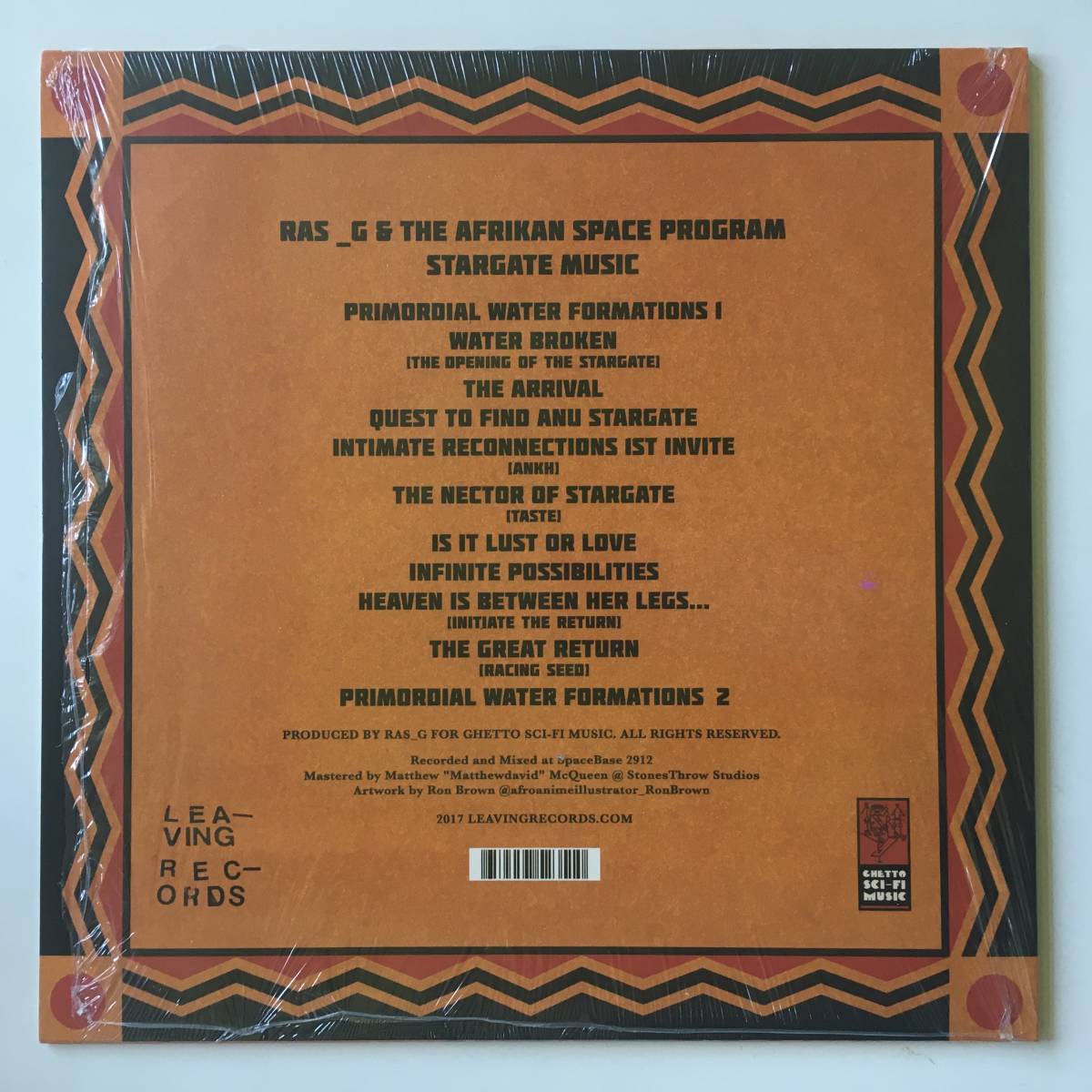 23511●Ras G & The Afrikan Space Program - Stargate Music/LR125/Instrumental Abstract/12inch LP アナログ盤_画像2