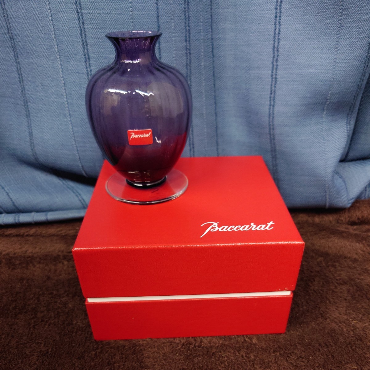 Baccarat バカラ 花瓶 アクアレーユ 一輪挿し クリスタル フラワー