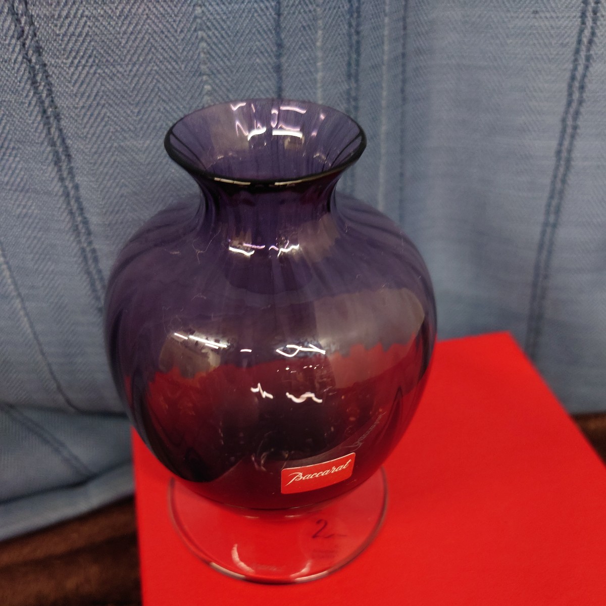 Baccarat バカラ 花瓶 アクアレーユ 一輪挿し クリスタル フラワー