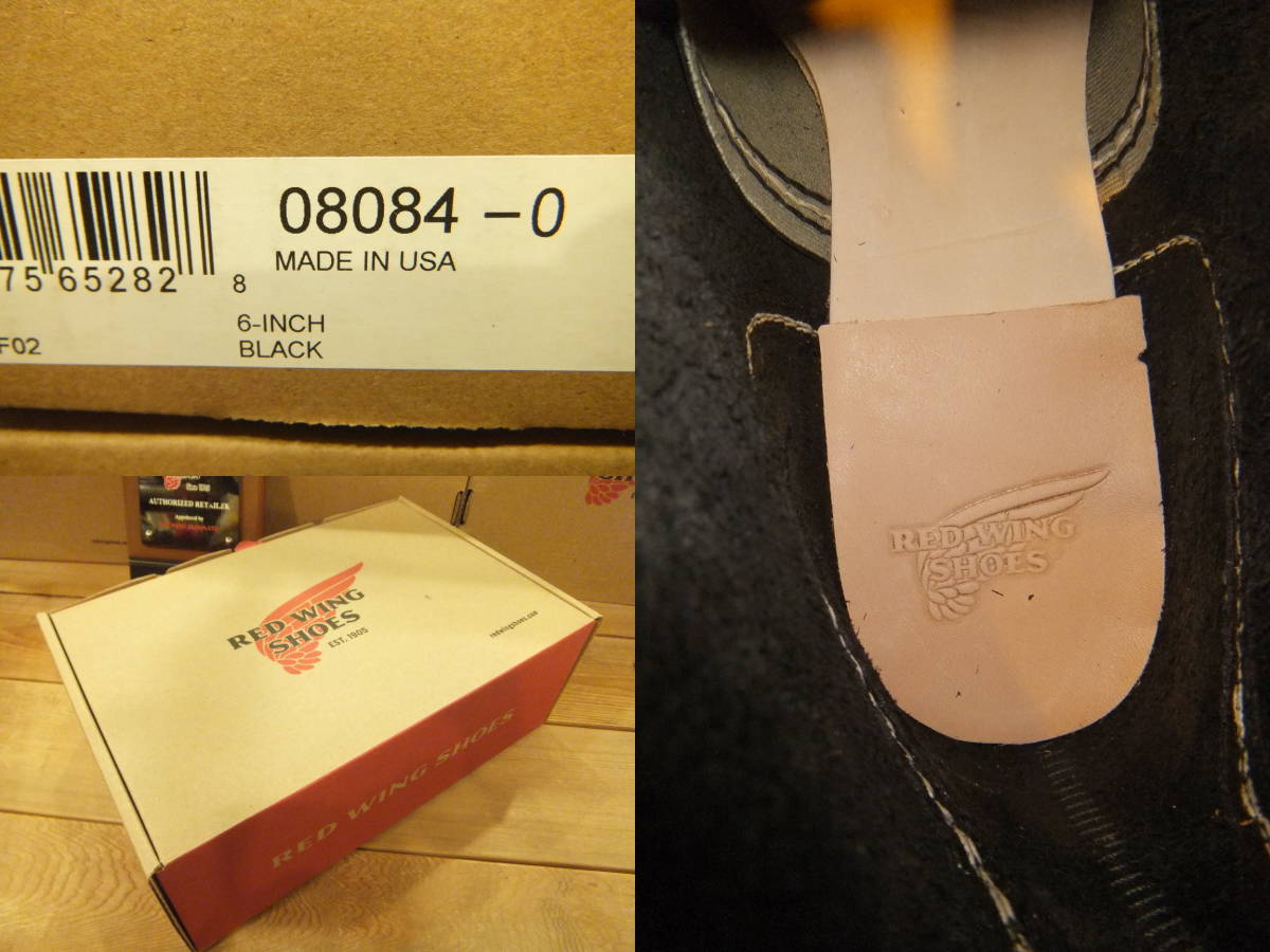  Red Wing стандартный магазин 8084 железный Ranger новый товар ботинки [ черный * Harness = чёрный ][9.0=27.0cm]. бесплатная доставка .!!