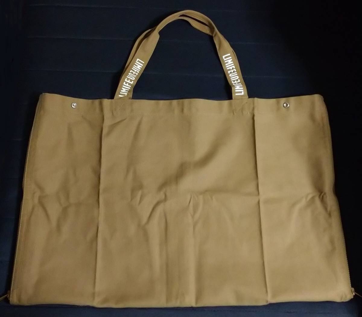 未使用 ☆ LIMI feu リミフゥ 2way キャンバス トートバッグ ジップ