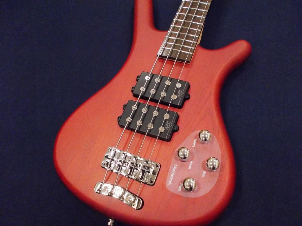  outlet special price Warwick RockBass Corvette $$ 4st Burgundy Red Transparent Warwick lock base Corvette 