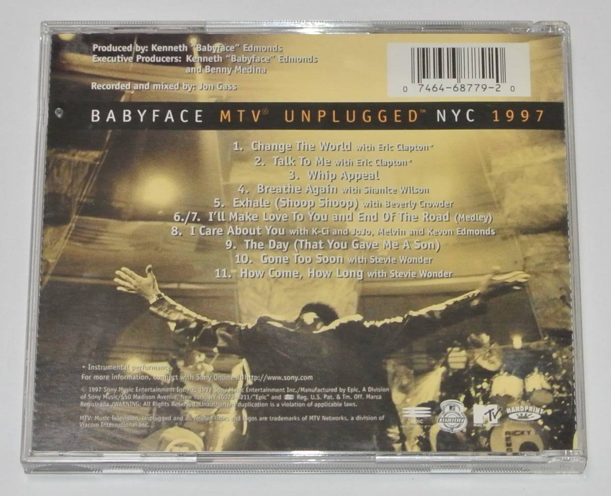 ☆ベイビーフェイス／アンプラグド MTV UNPLUGGED NYC 1997 ⑩☆_画像2