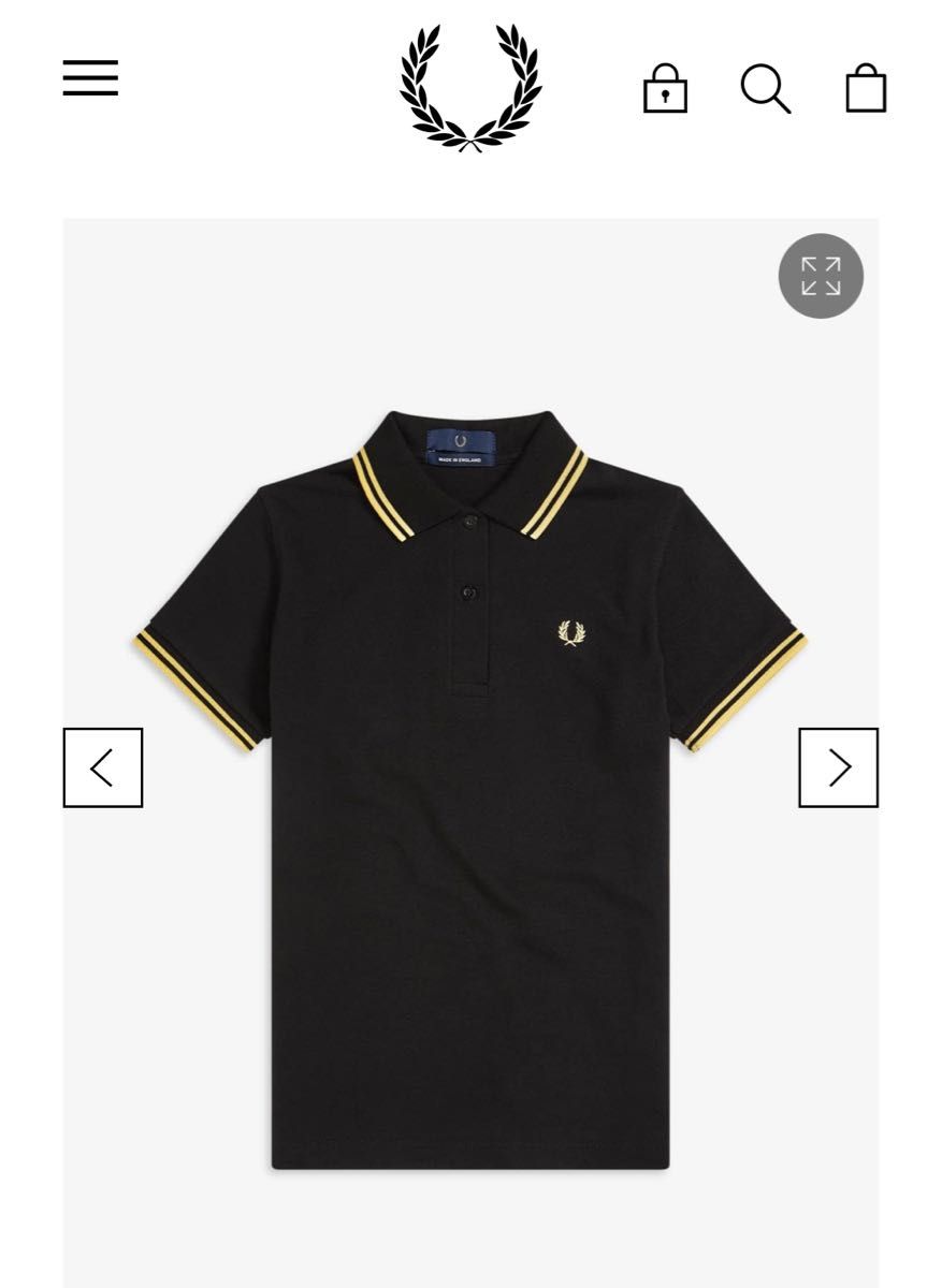 試着のみ　FRED PERRY フレッドペリーポロシャツ　レディース36 メイド・イン・イングランド