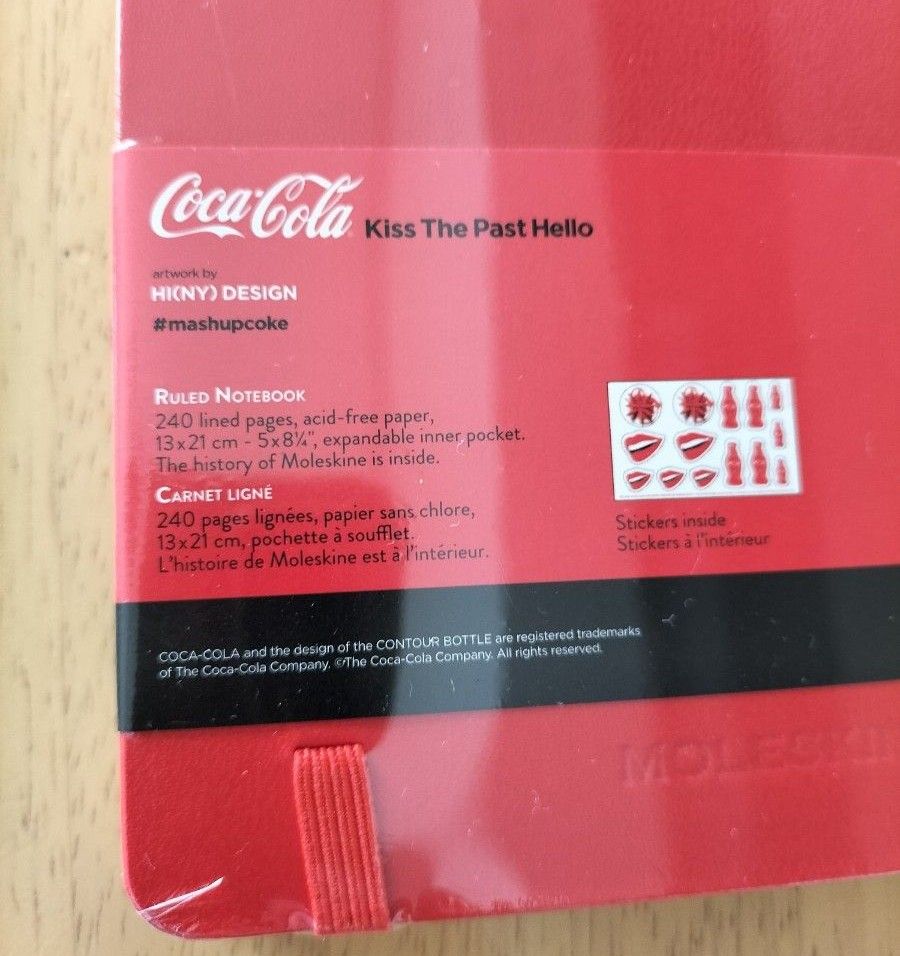 コカ・コーラ　モレスキン　限定品　ハードカバーノート　新品未開封　ラージサイズ