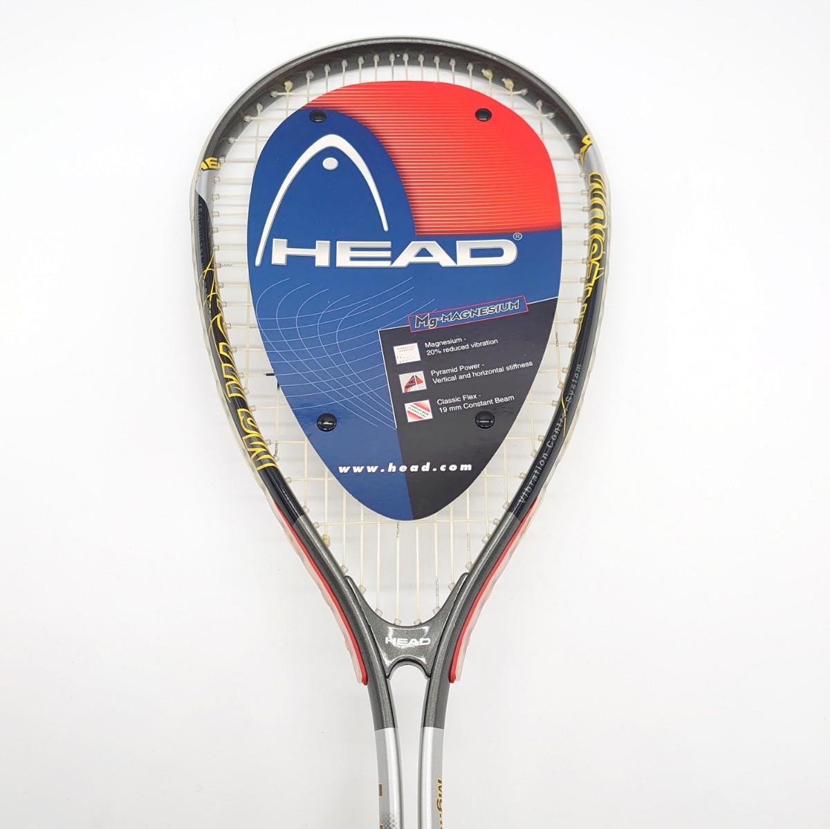 HEAD Mg-MAGNESIUM 3000 ヘッド マグネシウム Squash スカッシュ ラケット インドア 公式 スポーツ ブランド ロゴ 海外モデル tp-23x606_画像2