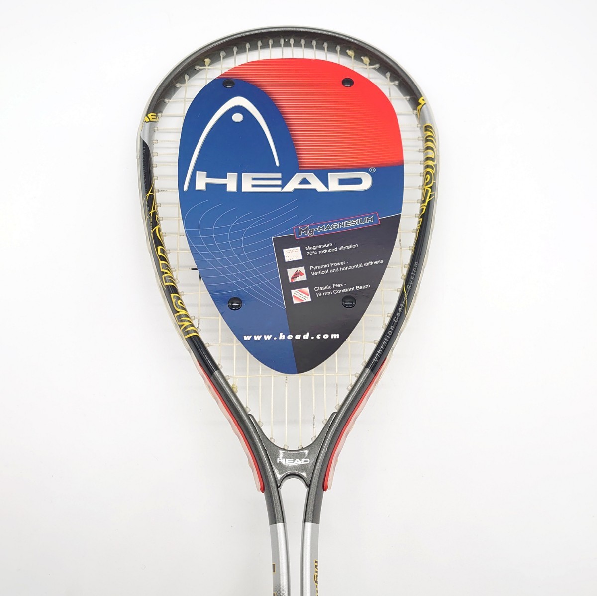 HEAD Mg-MAGNESIUM 3000 ヘッド マグネシウム Squash スカッシュ ラケット インドア 公式 スポーツ ブランド ロゴ 海外モデル tp-23x606